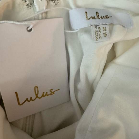 Lulus Eloquent Endearment White Long Sleeve Backless Gown XS - Picture 9 of 16